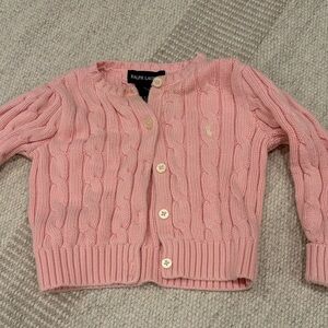 Ralph Lauren Pink Cable Knit Sweater